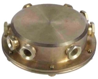 uwjb-8 landscape lighting underwater solid brass 8-way connection junction box|JB8 Underwater Junction Boxes .